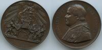 Große Bronzemedaille Papst Pius IX. 1846-1878 1860 Vatikan Italien-Kirchenstaat M#8741 - Papst erinnert an die Grundlagen der katholischen Religi...