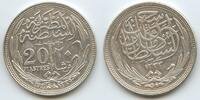 Ägypten 20 Piastres Silber K130 - Hussein Kamil Egypt Egyptian Sultanate Britisches Protectorat -