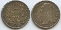 2 Francs Silber 1909 Belgien Königreich M#6659 - Der Belgen Leopold II.1865-1909 Belgium Sehr Schön - Vorzüglich, Patina