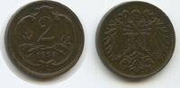 2 Heller 1894 G3973 - Österreich  KM#2801 Erhaltung Franz Joseph I. 1848-1916
