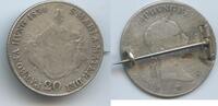  GX679 - Österreich Ungarn   KM#415.3 als Brosche Silber 20 Krajczar 1834 B 