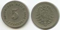 5 Pfennig G9615 - Germany Empire KM#3 Wilhelm II. Deutsches Reich -