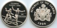 Gambia 20 Dalasis GB1351 - Olympic Games 1996 Olympiade Atlanta Läufer Proof -