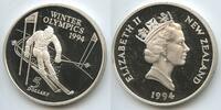 Neuseeland 5 Dollars G0294 - XVII. Olympic Winter Games Lillehammer 1994 New Zealand -