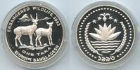 Bangladesh One Taka G0034 - Hirsche Fleckenhirschkuh mit Kalb Deer Endangered Wildlife Proof -