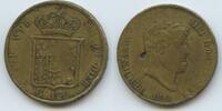 Italien Neapel & Sizilien 120 Grana (1 Piastra) Zeitgenössische Fälschung GS717 - Ferdinand II. 1830-1859 Italy Contemporary Replik -