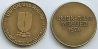 Deutschland Bundesrepublik Bronzemedaille M767 - Union und Rhein Versicherungs-AG - Union-Club Mitglied -