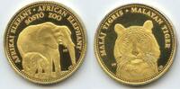 Ungarn Medaille Souvenir Token M#7496 - Nyíregyháza Animal Park, Sóstó Zoo - Elefant Tiger -