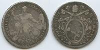 Vatikan Italien-Kirchenstaat Rom 1 Scudo Silber GB1246 - Papst Pius VI. 1774-1799 Italian States Papal States -