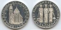 Österreich Oberösterreich Silbermedaille GX1510 - Enns, Lorch Basilika St.Laurent, St.Florian, St.Severin -