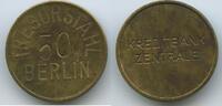 Deutschland Bundesrepublik Wertmarke Jeton Token M#6705 - Tresorstahl Berlin - Kreditbank Zentrale - 50 eingeschlagen -
