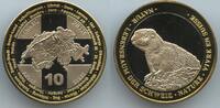 Schweiz Eidgenossenschaft Medaille Probe Essai PA425 - Murmeltier Natur Lebensräume der Schweiz -