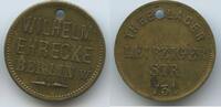 Deutsches Reich Kaiserreich Berlin W. Wertmarke Jeton Token M#6808 - Wilhelm Ehrecke - Theelager Leipziger Straße 131 RAR -