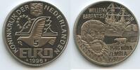 Niederlande 5 Euro Medaille G16403 - Willem Barentsz Nova Zembla 1597 Segelschiff Eisbär -
