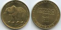 Slowakei Bratislava Medaille Souvenir Token G16128 - Braunbär - Zoo Wrocław - Medveď hnedý Ursus arctos -