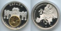 Spanien Medaille mit 25 Pesetas GX765 - Inlay-Gedenkprägung Puerta de Alcalá Madrid Espana -
