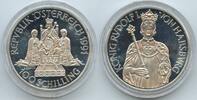 Österreich 2.Republik 100 Schilling Silber PA005 - Rudolph I. Habsburg Proof Austria -