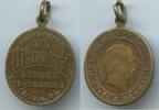 Deutsches Reich Kaiserreich Bronzemedaille M#7674 - Erinnerung an Bismarcks Besuch in Dresden 18.-19.6.92 -