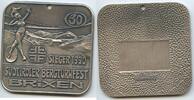 Italien Südtirol Plakette Medaille einseitig - versilbert GX766 - 30. Südtiroler Bergturnfest Brixen - Sieger 1990 -