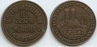 Deutschland Bundesrepublik Bayern Medaille GX1552 - Wolfg. Hasselmann Theatinerstrasse 42 Stadtansicht München anno 1632 -