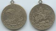 Religiöse Medaille Alte Sankt Georgsmedaille GY178 - Georg der Drachentöter Schiff -