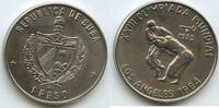 Kuba Cuba 1 Peso M#5942 - Olympic Games, Los Angeles 1984 Judo - Cuba -
