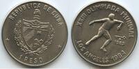 Kuba Cuba 1 Peso M#5943 - Olympic Games, Los Angeles 1984 Discus - Cuba -