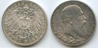 Baden Kaiserreich Deutsches Reich 2 Mark Silber S0091 - 50. Regierungsjubiläum von Großerzog Friedrich I. 1856-1907 -