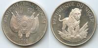 Niger 10 Francs Silber PA017 - Löwe Lion -