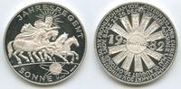 Österreich Kalendermedaille Silber PA461 - Jahresregent Sonne - Münze Wien -