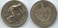Kuba Cuba 1 Peso M#3203 - Olympic Games, Los Angeles 1984 Runner - Cuba -