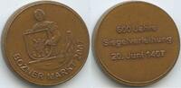 Italien Südtirol Medaille G4965 - Bozener Markt - 600 Jahre Siegelverleihung 20. Juni 1407 -