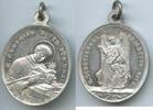 Deutschland Alte religiöse Medaille Wallfahrtsmedaille M3535 - Heiliger Aloysius von Gonzaga - Heiliger Schutzengel beschütze mich -