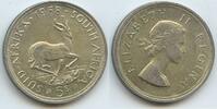 5 Shillings Silber 1958 Südafrika M#5023 - Springbock - King George VI. - South Africa Suid-Afrika Vorzüglich