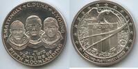 Große Silbermedaille 24.4.1972 Vereinigten Staaten von Amerika USA M#0035 - Apollo 16 Mattingly, Duke, Young Polierte Platte, leichte Patina