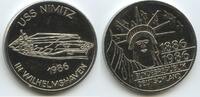Deutschland Bundesrepublik Niedersachsen Medaille M#8188 - USS Nimitz in Wilhelmshaven - Freiheitsstatue 1886-1986 -