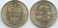 Portugal 50 Escudos Silber M#8092 - Birth of Pedro Alvares Cabral -