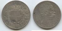 Italien Königreich 5 Lire Silber GS838 - Umberto I. 1878-1900 Italy -