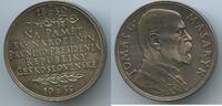 Tschechoslowakei Silbermedaille M#5703 - Tomáš Masaryk 1850-1937 Czechoslovakia -