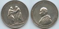 Vatikan Italien-Kirchenstaat Große Silbermedaille M#0401 - Papst Leo XIII - Incontro di San Francesco d'Assisi e San Domenico -
