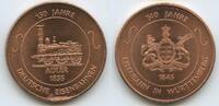 Deutschland Württemberg Medaille G16477 - Adler - 150 Jahre Deutsche Eisenbahnen - 140 Jahre Württemberg -