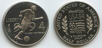 Vereinigten Staaten von Amerika Half Dollar (½ Dollar) G9440 - USA Fußball WM - World Cup Soccer 94 -