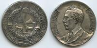 Uruguay Große Zinnmedaille versilbert M#0338 - Presidente de la República - Claudio Williman - 1° DE MARZO -