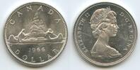 Kanada One Dollar Silber GS140 - Kanu Boot Queen Elizabath II. Canada -