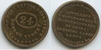 Großbritannien Great Britain United Kingdom Unofficial Farthing Token Wertmarke Jeton G11110 - Promoli & Hausburg Lancashire-Liverpool -