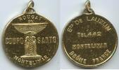 Frankreich Montélimar Drôme Werbemedaille vergoldet G11037 - Coupo Santo nougat de Montelimar - Ets de Lauzun France -