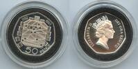 50 Pence Silber 1992-1993 Großbritannien Great Britain United Kingdom PA149 - British Presidency of European Council of Ministers - Elizabeth II....