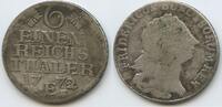 Brandenburg-Preußen ⅙ Reichsthaler Silber M#5992 - Friedrich II der Große 1740-1786 German states -