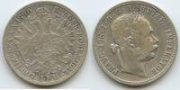 Österreich Kaiserreich 1 Florin (Fl, Gulden) Silber M#8291 - Kaiser Franz Joseph. 1848-1916 Austria -