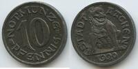 Deutsches Reich Stadt Aachen Rheinprovinz 10 Pfennig Notmünze G4952 - Sitzender Bär Kriegsnotgeld -